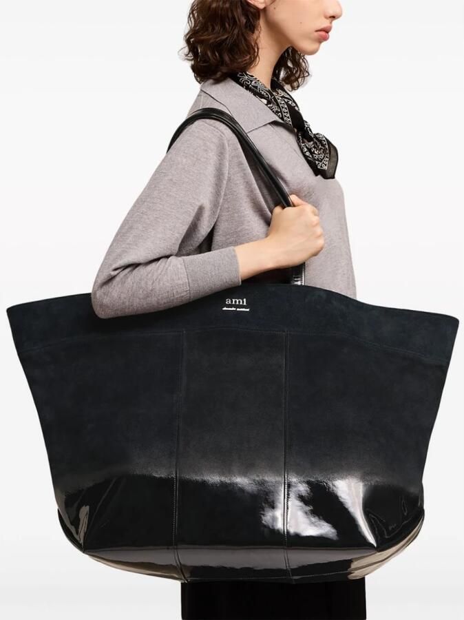 Ami Paris East West Maxi Shopping Bag Black Dames - Foto 2