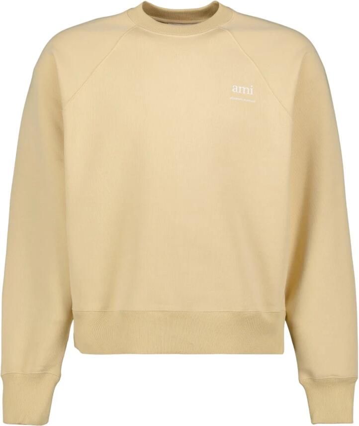 Ami Paris Witte Sweater van Alexandre Mattiussi Brown Heren