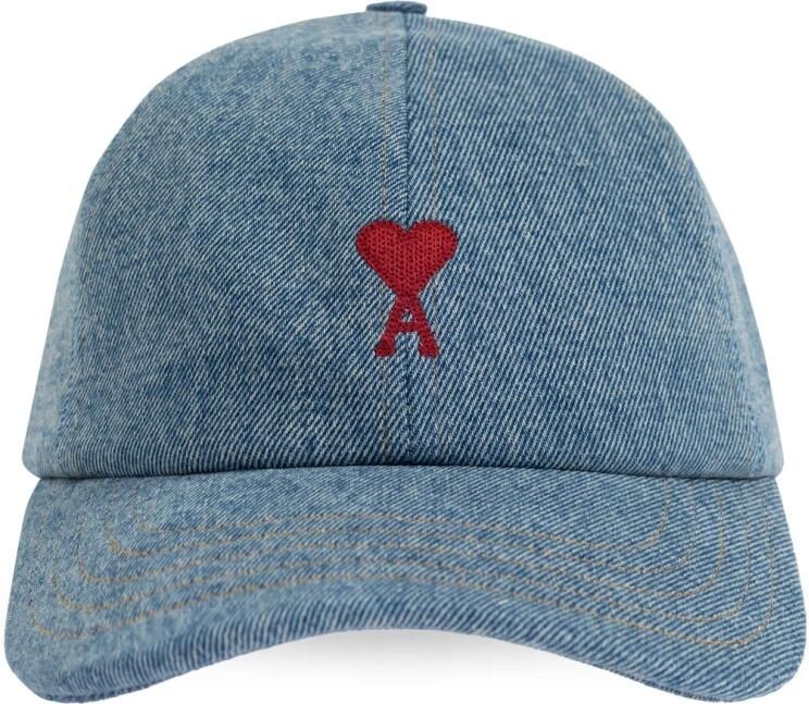 Ami Paris Blauw Rood ADC Pet Stijlvol Blue Heren