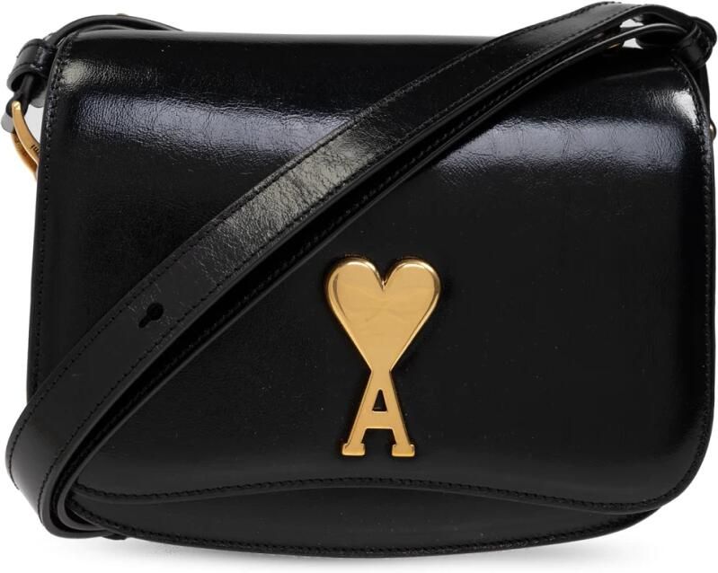 AMI Paris Crossbody bags Schultertasche mit Logo in zwart