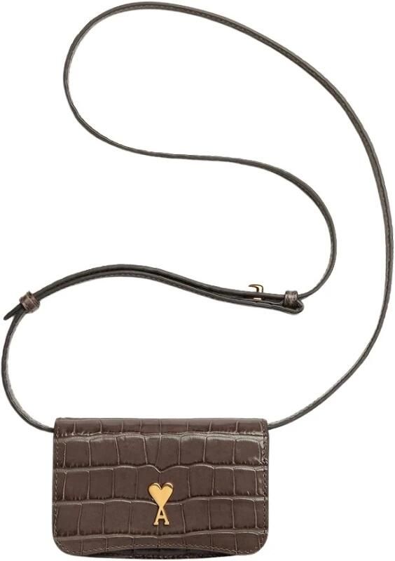 Ami Paris Schoudertas met kaartvak Gray Dames - Foto 3