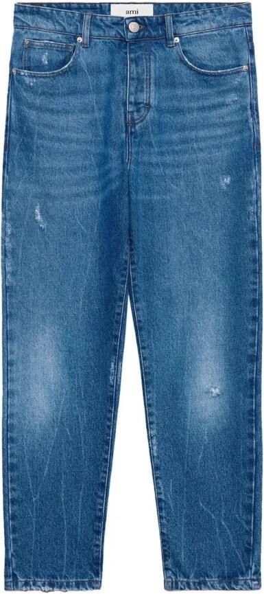 Ami Paris Slim-Fit Stijlvolle Jeans Upgrade Blue Heren
