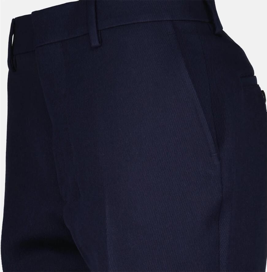 Ami Paris Katoenen Broek met Plooien Blue Dames