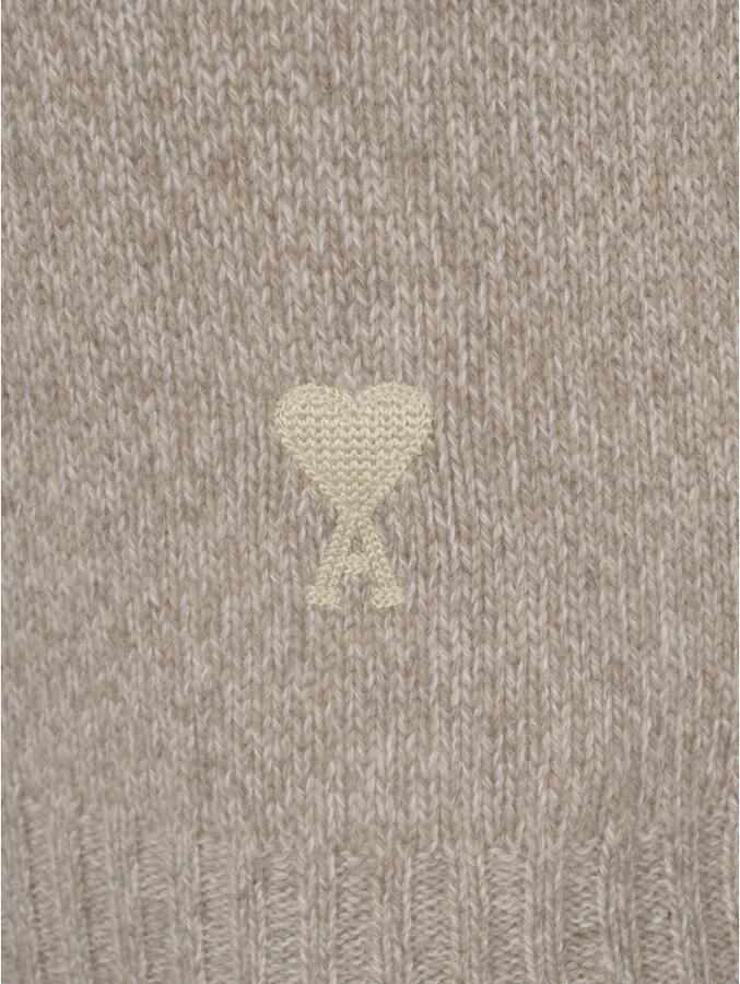 Ami Paris Tonal ADC Sweater Beige Dames