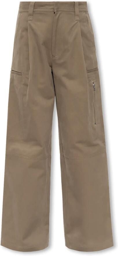 AMI Paris Broek met wijde pijpen Beige - Foto 5