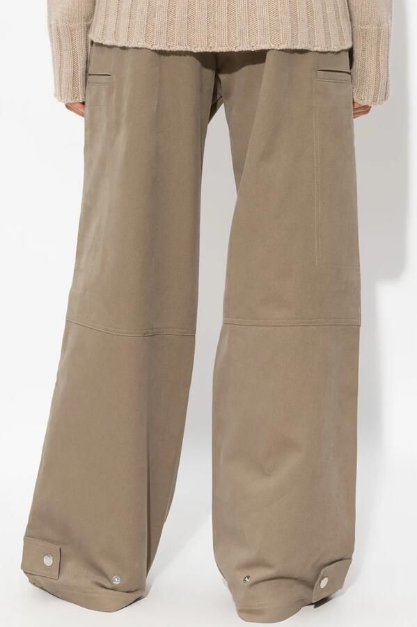 AMI Paris Broek met wijde pijpen Beige - Foto 4