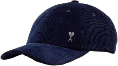 AMI Paris Ribfluwelen pet Blauw - Foto 5