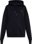Ami Paris Black Tonal Ami de Coeur Hoodie Black - Thumbnail 3
