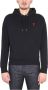 Ami Paris Black Tonal Ami de Coeur Hoodie Black - Thumbnail 1