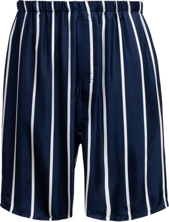 Ami Paris Casual Shorts Blauw Heren