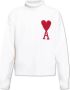Ami Paris Beige Sweaters met Rood Logo Beige Heren - Thumbnail 3