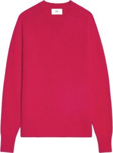 Ami Paris Crewneck Sweater AMI Roze Dames
