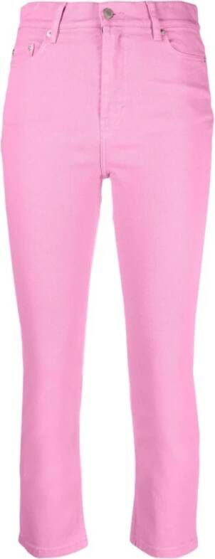 Ami Paris Cropped Jeans Roze Dames