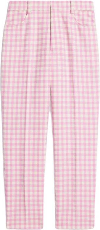 Ami Paris Cropped Trousers Roze Dames