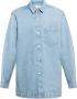 AMI Paris Shirtjack met logoprint Blauw - Thumbnail 1