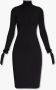 AMI Paris Ribgebreide midi-jurk Zwart - Thumbnail 1