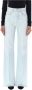 Ami Paris Hoge Taille Flare Denim Jeans Blauw Dames - Thumbnail 1