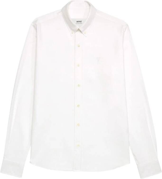 Ami Paris Casual Herenshirts Perfect Ontworpen Collectie White