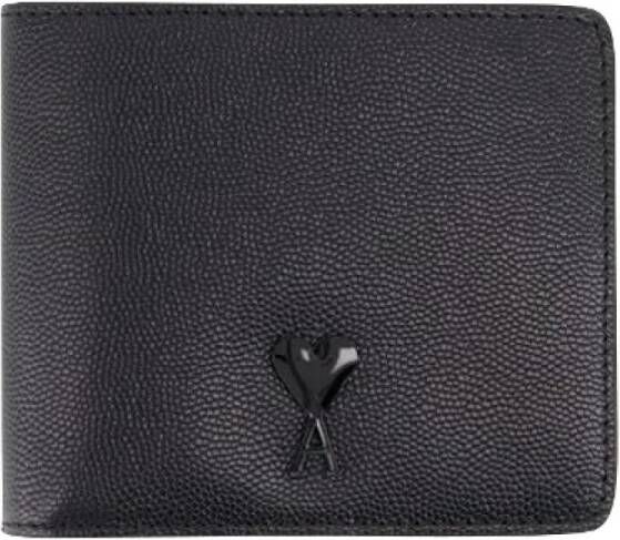 Ami Paris Leather wallets Zwart Heren