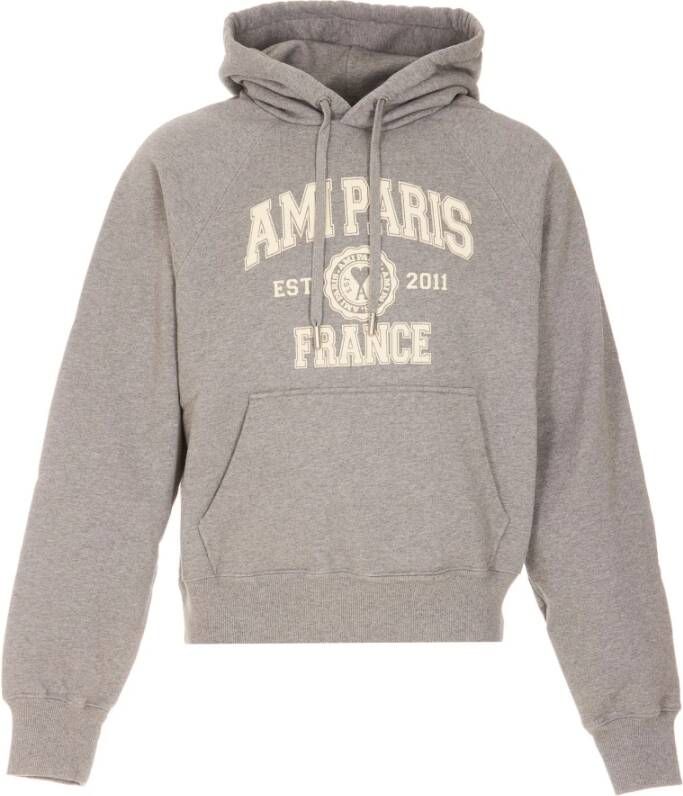 AMI Paris Sweater met logoprint Grijs - Foto 6