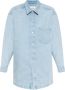 AMI Paris Shirtjack met logoprint Blauw - Thumbnail 4