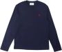 Ami Paris Overhemd met geborduurd logo lange mouwen Blue - Thumbnail 1