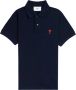 AMI Paris Poloshirt met logo Blauw - Thumbnail 1