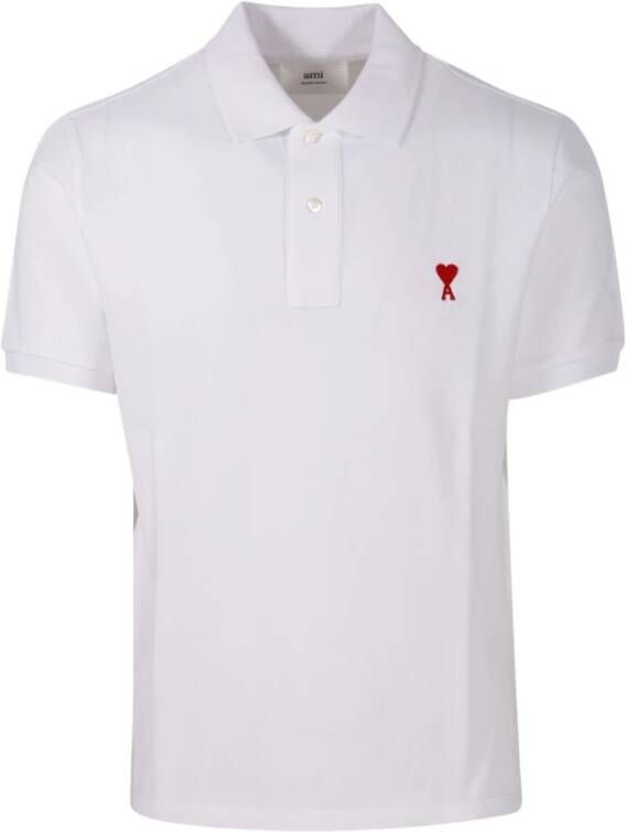 AMI Paris Poloshirt met logo Wit - Foto 6