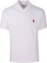 AMI Paris Poloshirt met logo Wit - Thumbnail 6