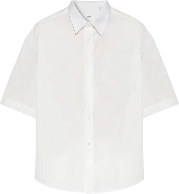 Ami Paris Shirt met logo White Heren