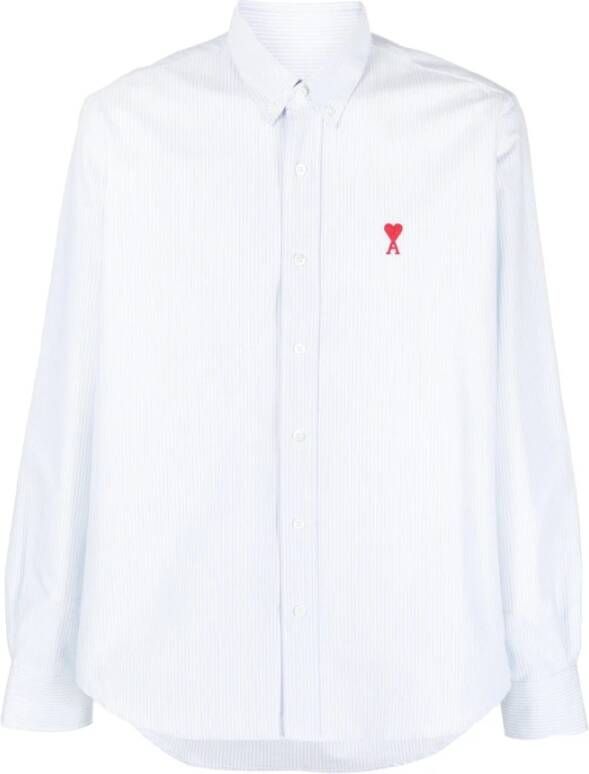 Ami Paris Casual Shirts Blauw Heren