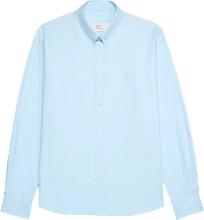 Ami Paris Shirts Blauw Heren