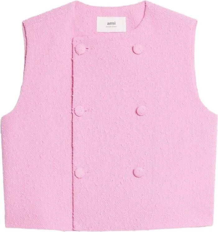 Ami Paris Sleeveless Tops Roze Dames