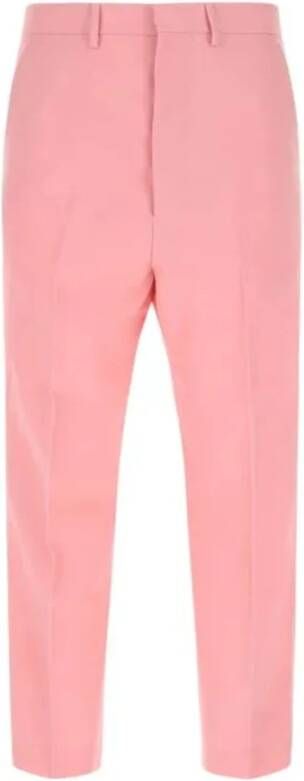 Ami Paris Slim-fit Trousers Roze Dames