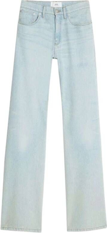 Ami Paris Straight Jeans Blauw Dames