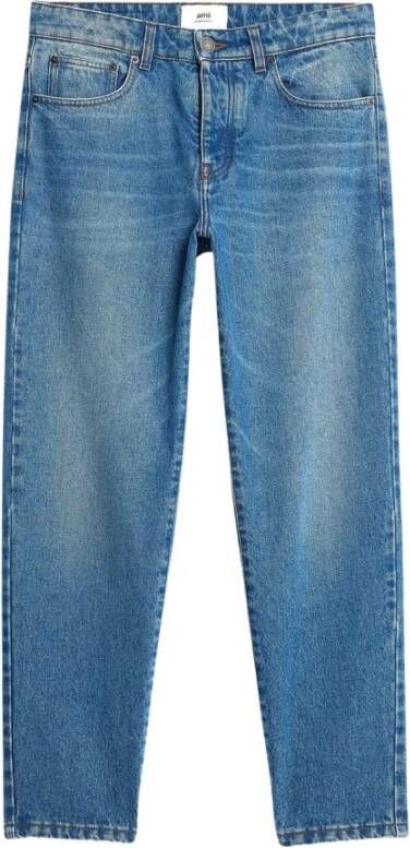 Ami Paris Tijdloze Comfortabele Classic Fit Jeans Blue Heren