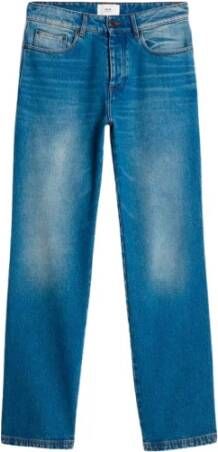 Ami Paris Straight Jeans Blauw Heren