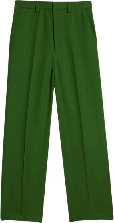 Ami Paris Straight Trousers Groen Dames