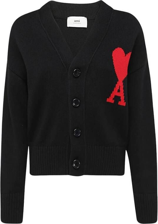 Ami Paris Sweater Zwart Heren