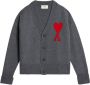 Ami Paris Sweaters Grey Grijs Heren - Thumbnail 1
