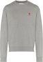 Ami Paris Unisex Katoenen Sweatshirt met AMI de Coeur Logo Gray - Thumbnail 1