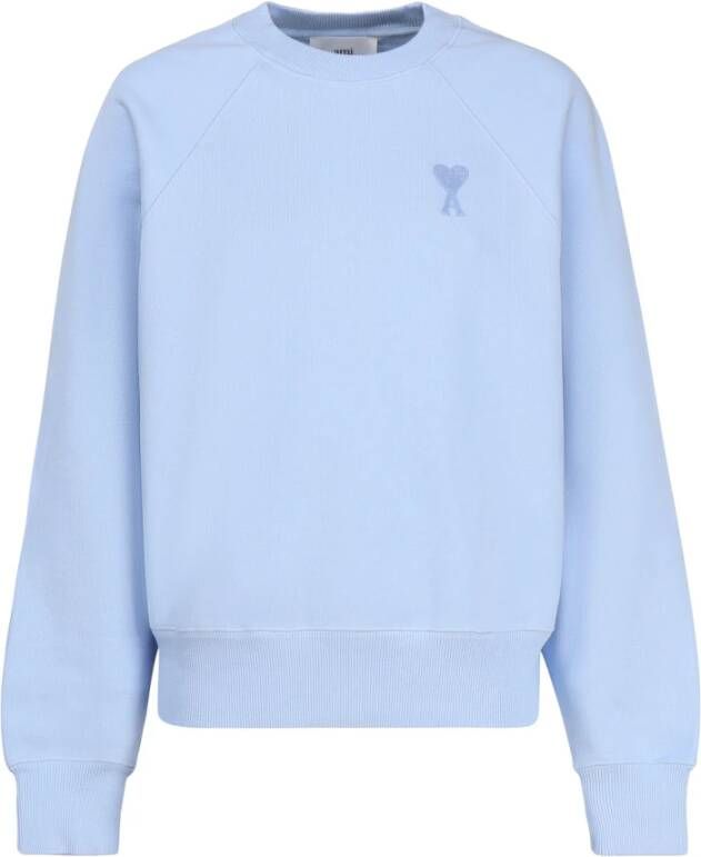 AMI Paris Sweater met tonaal logo Blauw - Foto 2