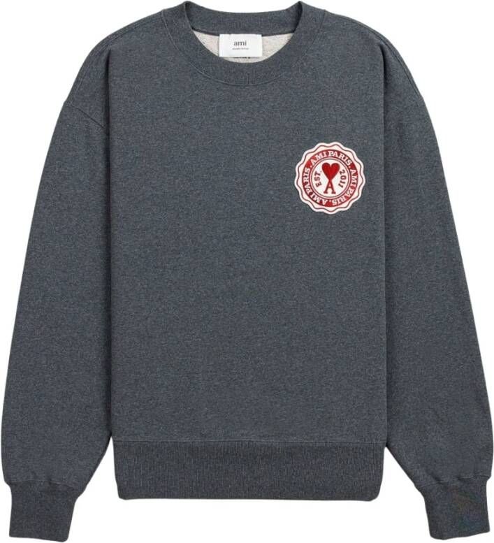 Ami Paris Sweatshirt Grijs Heren