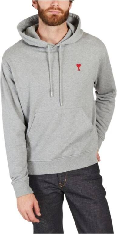 AMI Paris Ami de Coeur hoodie van biologisch katoen Grijs - Foto 1