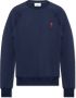 AMI Paris Sweater met geborduurd logo Blauw - Thumbnail 1