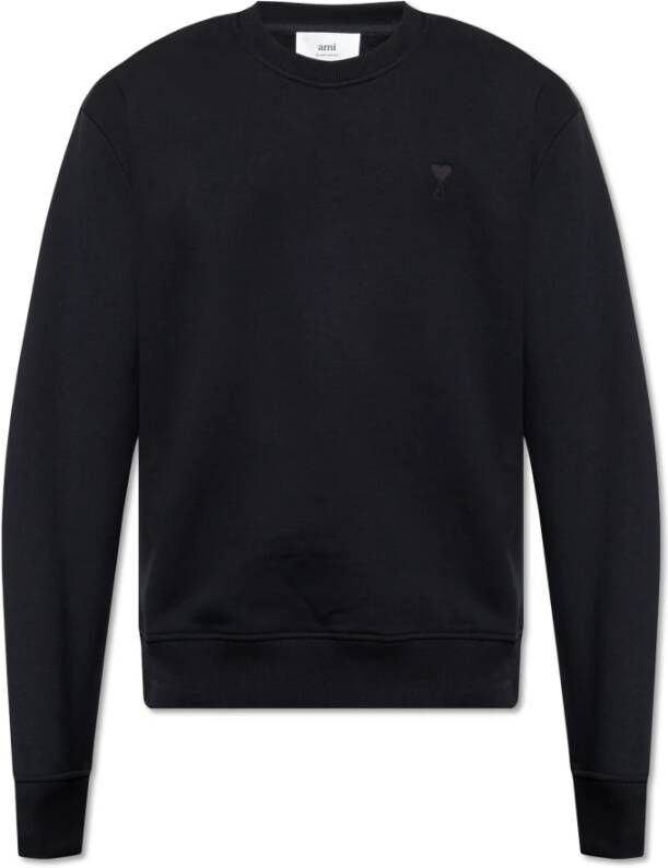 Ami Paris Sweatshirt met logo Black