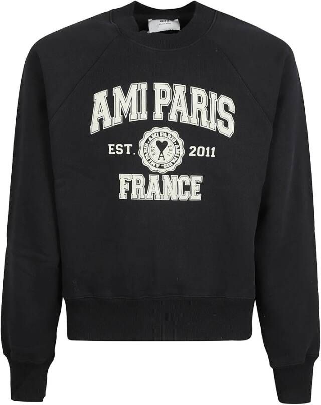 Ami Paris Sweatshirt Zwart Heren