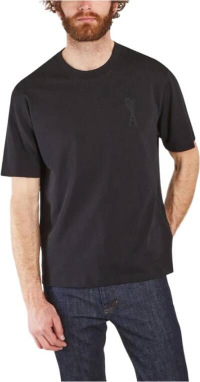 Ami Paris T-shirt Zwart Heren