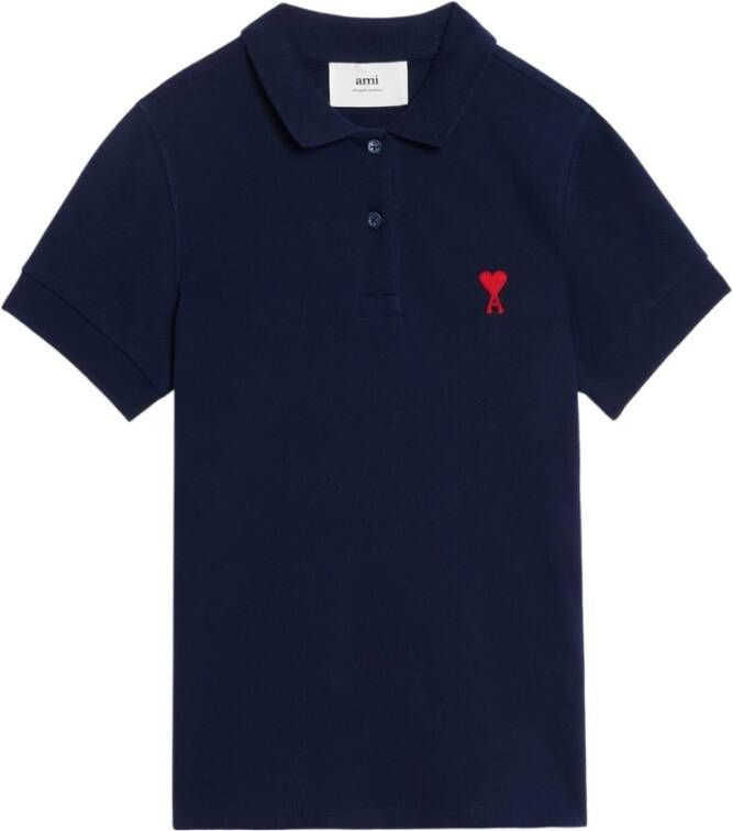 Ami Paris T-Shirts Blauw Dames