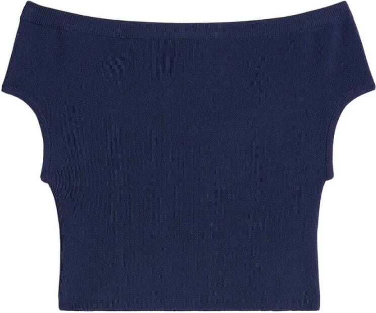 Ami Paris T-Shirts Blauw Dames